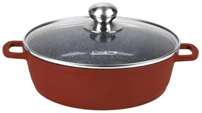 Cratiță din aluminiu cu capac 28x7.5 cm, 4.1L – Cooking by Heinner, Colecția Calabria HR-JLG-J28JCR, potrivită pentru plite și inducție