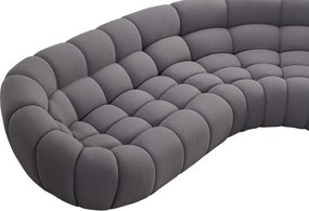 Canapea semirotunda dumonde cu șezut confortabil din spumă HR Bubble 375x120 cm