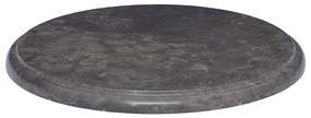 149190 vidaXL Blat de masă, negru, Ø40x2,5 cm, marmură