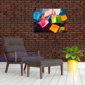 Tablou - Cuburi colorate (70x50 cm)