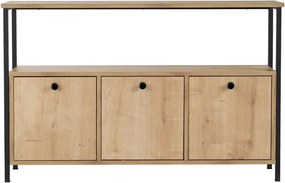 Masă consolă în culoare naturală deschisă cu aspect de lemn de stejar 29,5x120 cm Solace – Kalune Design