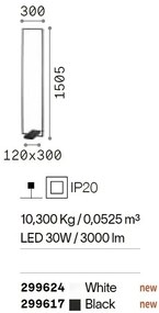 Lampadar/Lampa de podea LED design modern minimalist Frame pt alb