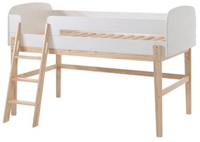 Pat copii MATRIMONIAL KIDDY 90 X 200 CM ALB