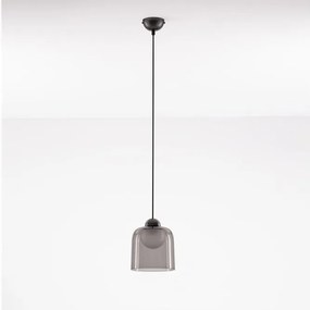 Pendul LED modern, Metal, Negru, Acrilic, DIONE