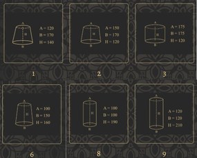 Candelabru 8 brate realizat manual Fellino