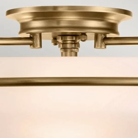 Quoizel QZ-GRIFFIN-F-WS - Plafonieră GRIFFIN 3xE27/60W/230V, bronz
