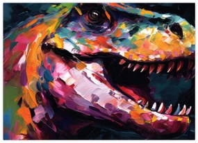 Tablou - Dinozaur, pictură (70x50 cm)