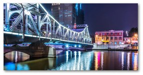 Tablou pe sticlă acrilică Shanghai pod