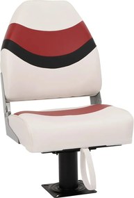 vidaXL Set cu scaun pentru barcă, pliabil, 2 piese, spătar înalt