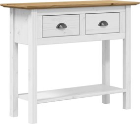 vidaXL Măsuță consolă "BODO", maro, 91x35x74 cm, lemn masiv de pin