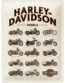 Placă metalică Harley Davidson - Models