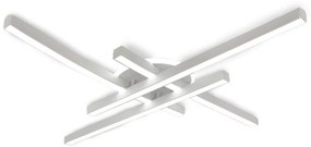 Lustra LED Holly, Cu Telecomanda, 3 Tipuri De Lumina, Intensitate Reglabila, 80W, Alb