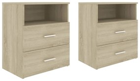 803279 vidaXL Noptiere, 2 buc., stejar sonoma, 50x32x60 cm