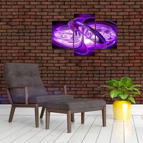 Tabloul fractalilor în violet (90x60 cm)