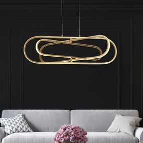 Lustra suspendata LED design modern Clip auriu