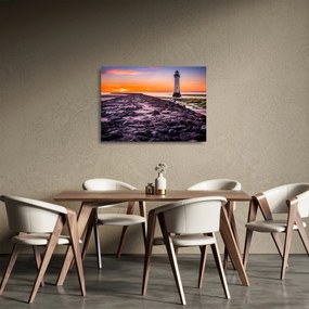 Tablou pe sticlă cu far (70x50 cm)