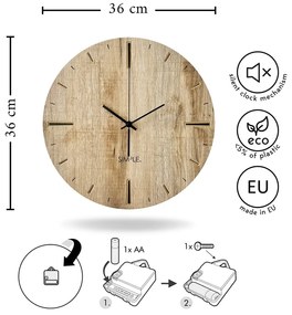 Ceas de perete ø 36 cm Adam – Styler