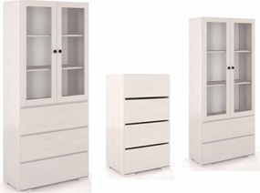 Set lemn masiv alb Living TerraCraft