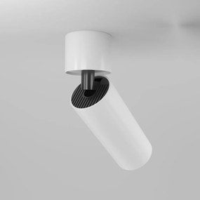 Spot LED aplicat directionabil design tehnic Focus alb, 3000K