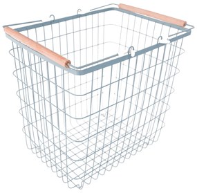 Coş de rufe, metal, gri-albastru, HERMES