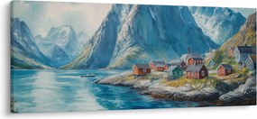 Tablou - Sat norvegian (120x50 cm)