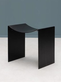 Scaunel negru, din metal, Maniak