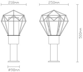 Lampă de exterior Globo 31356 HORACE 1xE27/15W/230V IP44