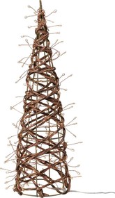 Decorațiune de Crăciun pentru exterior Con luminos, 40 x 12 cm, 160 LED-uri, alb cald, 40 cm