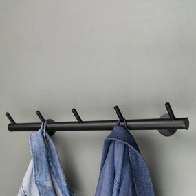 Cuier de perete negru din metal 55 cm Odin – Spinder Design