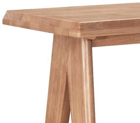 Masa de bar Winslow din lemn de arbore de cauciuc, culoarea nuc 120x45x100cm