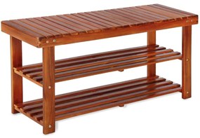 Deuba Raft pentru încălțăminte și bancă 2 în 1 salcâm - 90 cm