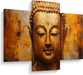 Tablou - Buddha, pictură în ulei (90x60 cm)