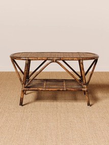 Masuta de cafea ovala, din rattan, Veracruz