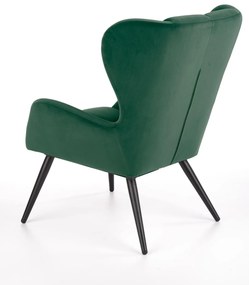 Fotoliu Tyrion velvet verde H91 cm