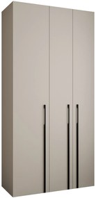Dulap de haine 120 cm Carmela 40-3 (Cașmir + Negru). 1126599
