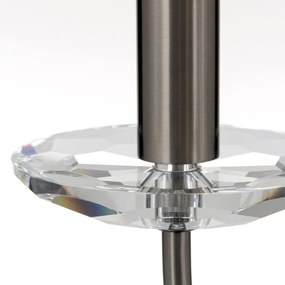 Candelabru stil clasic cu cristal K9 ARIANE 3L nickel inchis