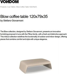 Masuta cafea de exterior / interior design modern premium BLOW
