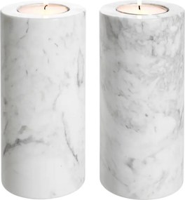 Set 2 suporturi pentru lumanari din marmura LUX Tobor L 112681 HZ