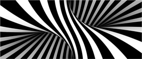 Tablou abstract cu dungi de zebră (120x50 cm)