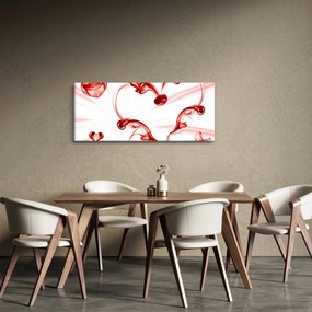 Tablou cu inima din fum (120x50 cm)