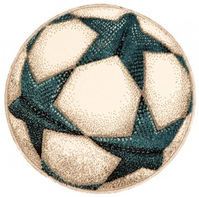 Model Minge Fotbal 11199, Covoras Rotund, Dimensiune 67x67 cm