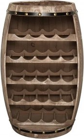 Raft pentru sticle- Bar design colonial Chateau 80cm natur