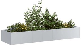 vidaXL Jardinieră 280x80x40 cm oțel galvanizat