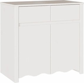 vidaXL Bufet Drammen Alb 79 x 43 x 75.5 cm Lemn masiv de pin