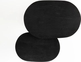 Măsuțe auxiliare 2 buc. cu blat din lemn de mango 37x56 cm Bela – White Label