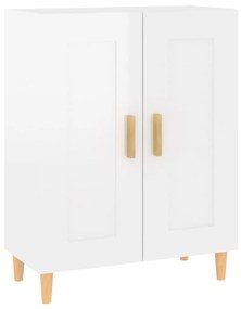 812138 vidaXL Servantă, alb extralucios, 69,5x34x90 cm, lemn compozit