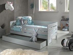Set TODDLER format în Pat copii pentru copii mici (70 x 140 cm) cu sertar de depozitare.