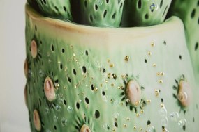 Mauro Ferretti Tablou Imprimat Pe Pânză Lacuită, Cu Ramă, Model ,,Borcan Cu Cactus" Înălțime 40 X Grosime 2,8 X Lățime 40 Cm | Aosom Romania