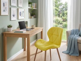 Scaun de masa MANGO VELVET, galben