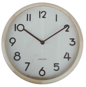 Karlsson 6021WD design ceas de perete alb,diametru 30 cm